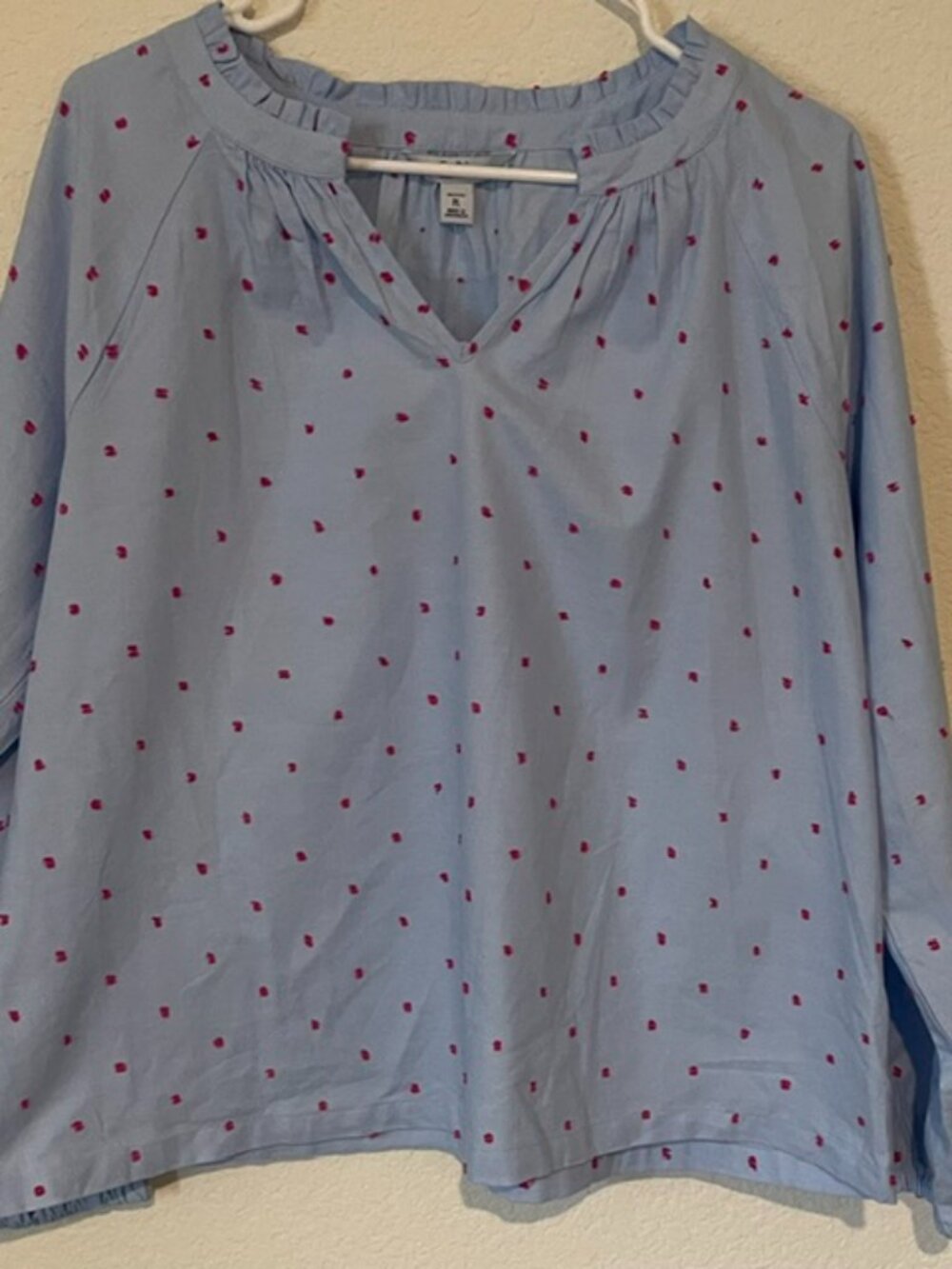 Women's Croft & Barrow Long Sleeve Blouse Size Large Petite